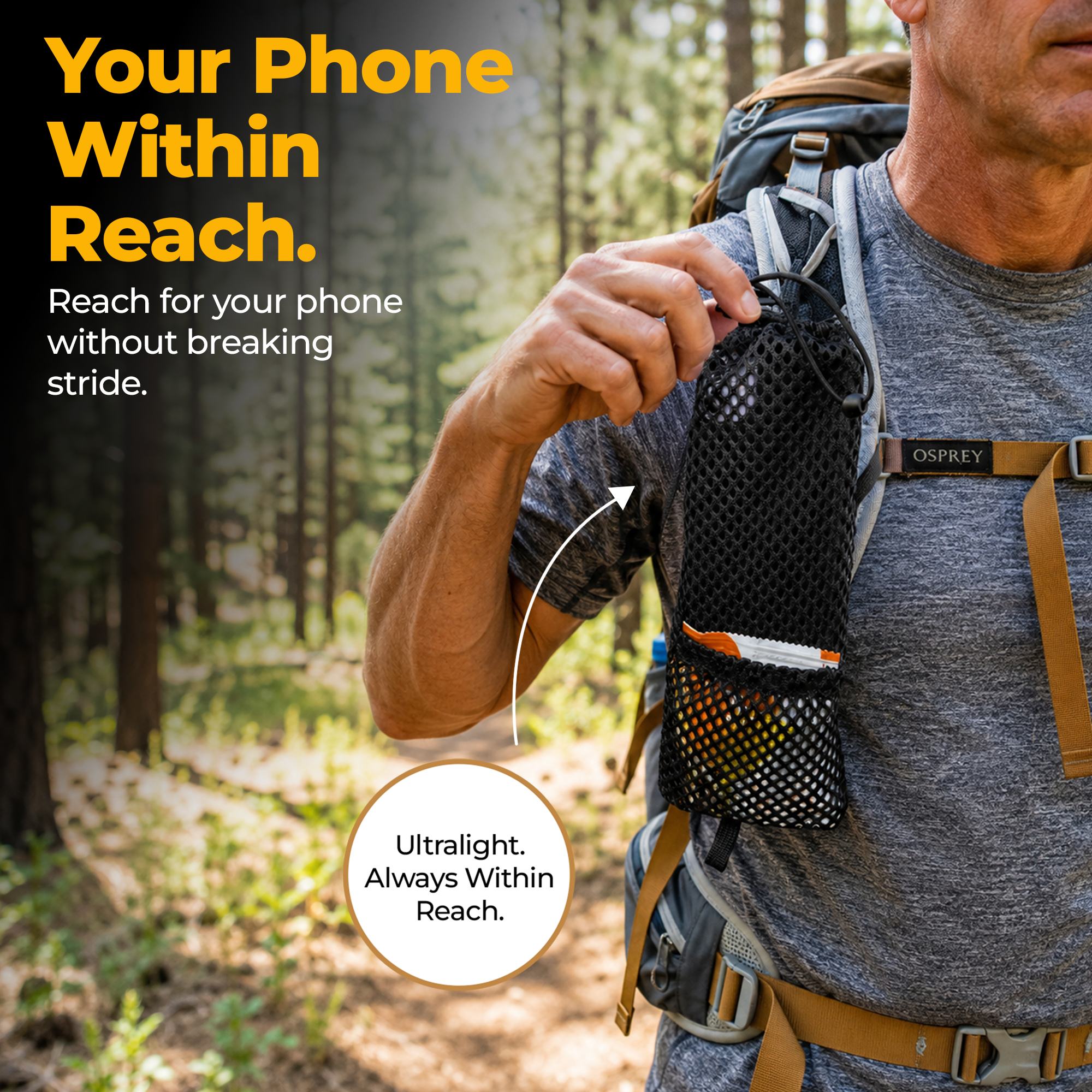 osprey backpack phone holder QIAQIAYU Detachable for Strap, Backpack Strap Mount for Smartphones,Backpack Strap Phone Holder : Sports & Outdoors it does not cause any stress to the body Backpack Phone Holder | Backpack