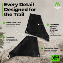 Load image into Gallery viewer, Black Boot Gaiters