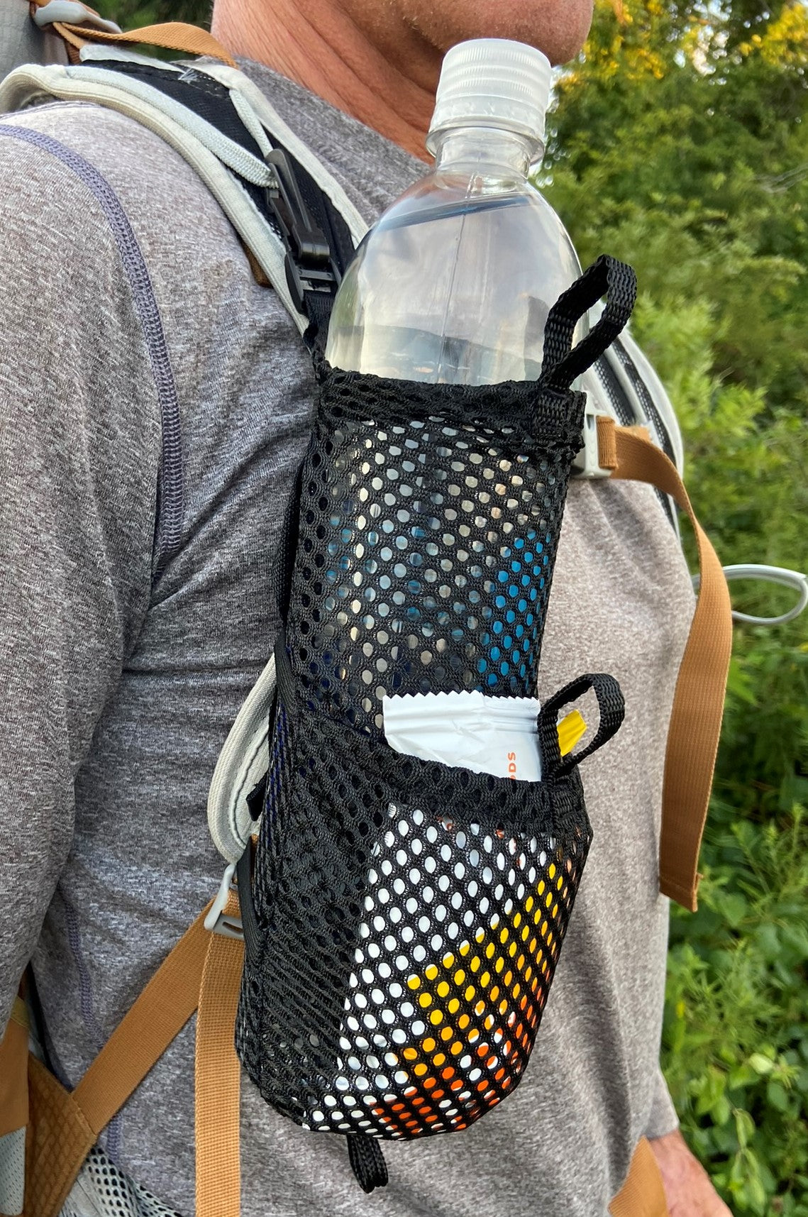 backpack for hiking with water Backpack Water Bottle & Snack Holder – Mountain Mike Hiking Gear